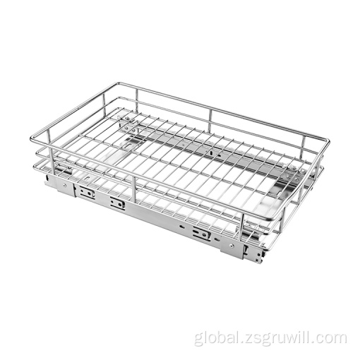 Pull Out Drawer Storage Basket Stainless Steel Pull Out Drawer Storage Baskets Supplier